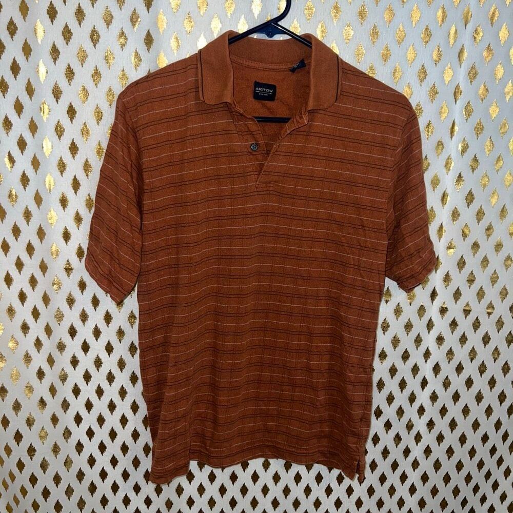 Arrow Orange polo shirt men’s size S